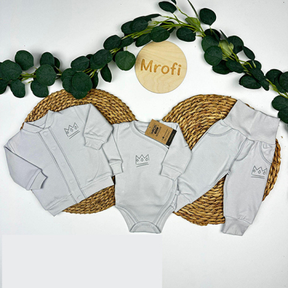 Komplet bawełniany niemowlęcy BERBEĆ -MROFI
