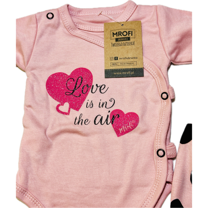 Komplet bawełniany niemowlęcy dla dziewczynki MROFI