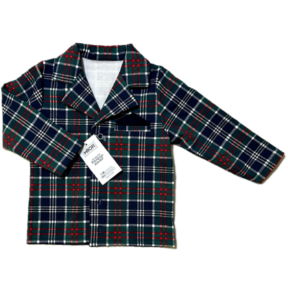 Komplet chłopięcy wizytowy w kratę - GARNITUREK - MROFI