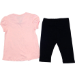 Komplet dziewczęcy BREEZE - PIESEK  BLUZKA + LEGGINSY  Rozmiar 104
