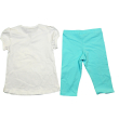 Komplet dziewczęcy BREEZE - PIESEK  BLUZKA + LEGGINSY Rozmiar 104