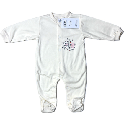 Pajacyk bawełniany z długim rękawem - MROFI