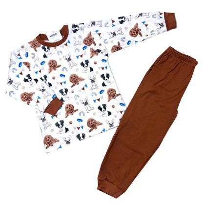 Piżama bawełniana chłopięca  - MROFI