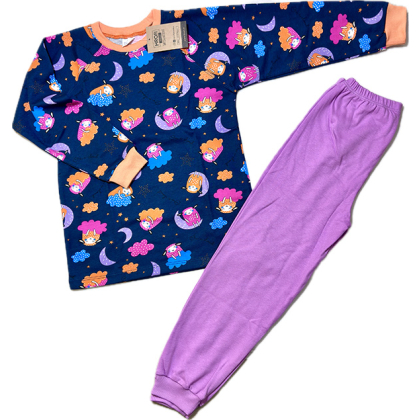 Piżama bawełniana dla dziewczynki  - MROFI