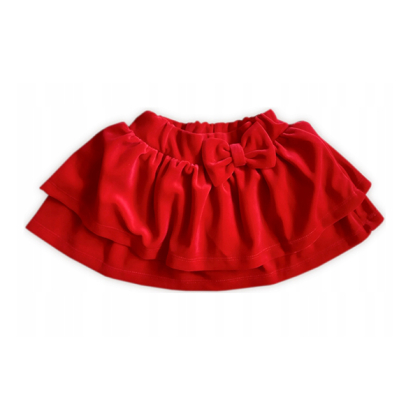 Spódniczka welurowa w kolorze czerwonym MROFI