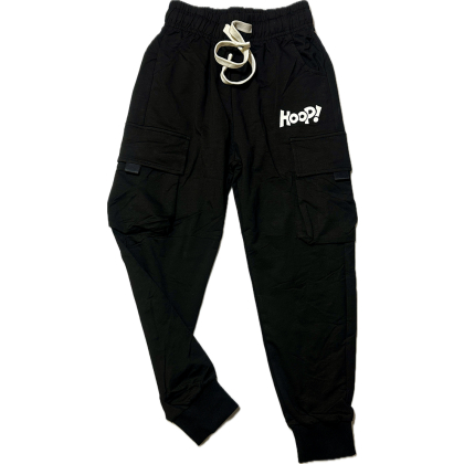 Spodnie dresowe chłopięce  BOJÓWKI - CZARNE