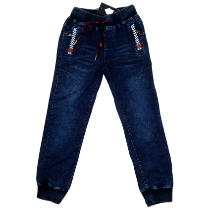 Spodnie chłopięce jeansowe JOGGER - ATHL