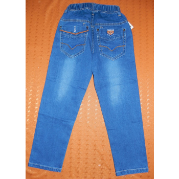 Spodnie jeansowe chłopięce <br /> NA GUMIE<br />Rozmiar 128