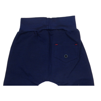 Spodnie bawełniane chłopięce<br />WIZYTOWE - MROFI -Granat<br /> Rozmiary 92 - 98