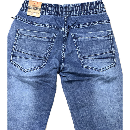 Spodnie jeansowe chłopięce na gumie, joggery - PERFECT