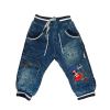 Spodnie chłopięce jeansowe OCIEPLANE MISIEM   Rozmiar 74