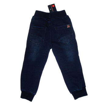 Spodnie chłopięce jeansowe <br />OCIEPLANE MISIEM  <br /> Rozmiar 92/98